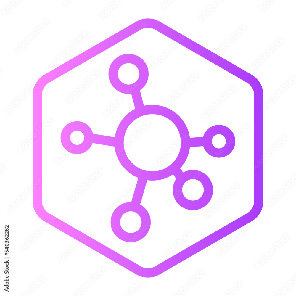 Molecular gradient icon Molecular gradient icon