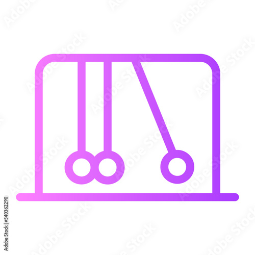 newtons cradle gradient icon