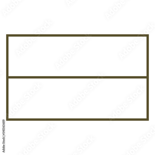 2分割されたシンプルな四角いフレーム