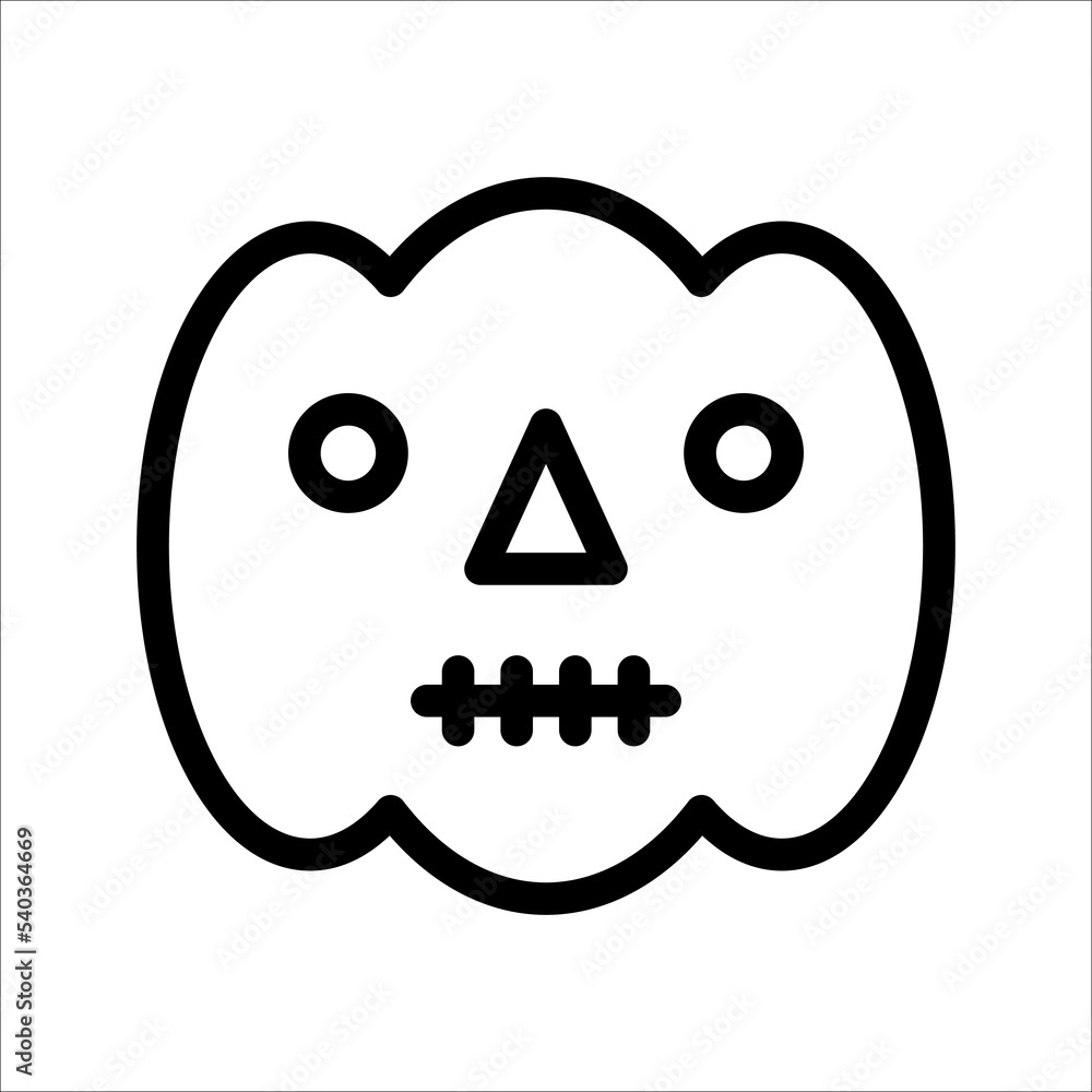 Obraz premium Ghost, halloween icon, on a white background.