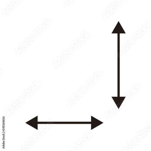 長さを示す矢印パーツセット