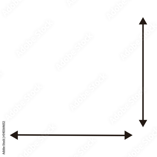 長さを示す矢印パーツセット