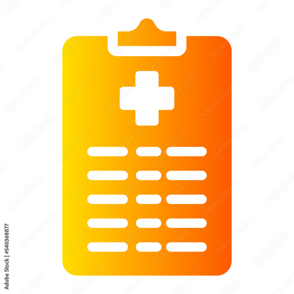 medical report gradient icon medical report gradient icon