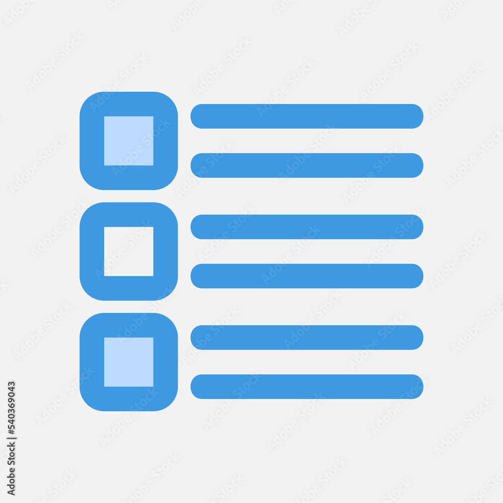 Layout icon in blue style, use for website mobile app presentation Layout icon in blue style, use for website mobile app presentation