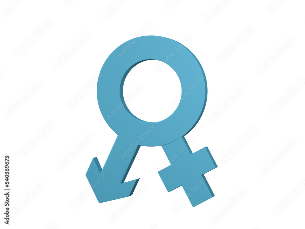 Gender symbol 3D Gender. Gender symbol 3D Gender.