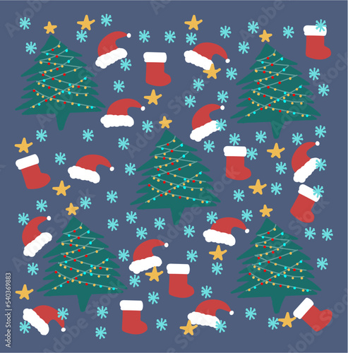Cute Christmas Patern, for background/