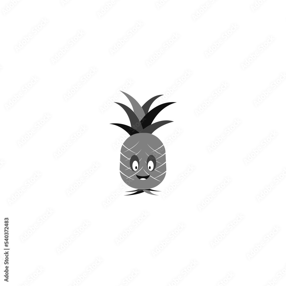 pineapple fruit vector logo icon illustration pineapple fruit vector logo icon illustration