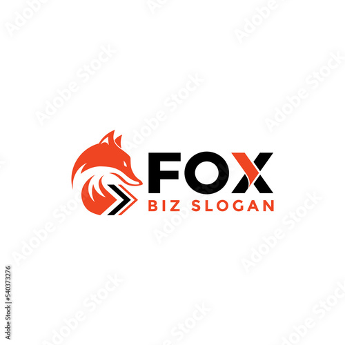 Fire Fox design template in modern style for various business or company