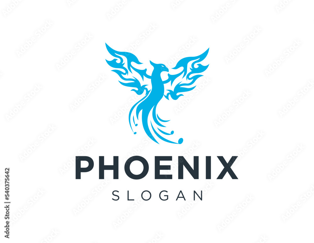Logo design about Phoenix on a white background. created using the CorelDraw application.