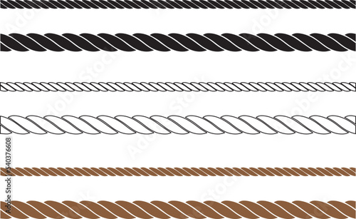 ROPE vector , black , line 