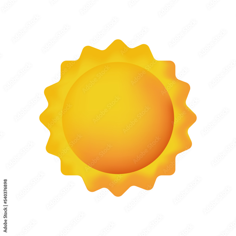 3d vector sun realistic illustration. Summer solar object isolated. Minimal cartoon weather sunshine. Element for weather forecast. Vector illustration 3d vector sun realistic illustration. Summer solar object isolated. Minimal cartoon weather sunshine. Element for weather forecast. Vector illustration