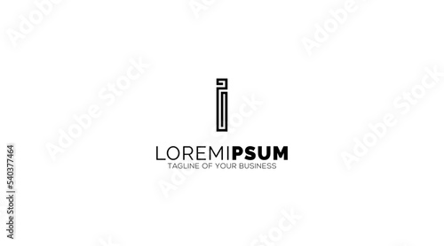 Wallpaper Mural Abstract initial Letter I logo icon design template elements Torontodigital.ca