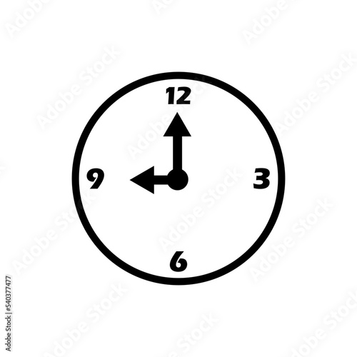Free Download clock symbols template flat - GFXLoad