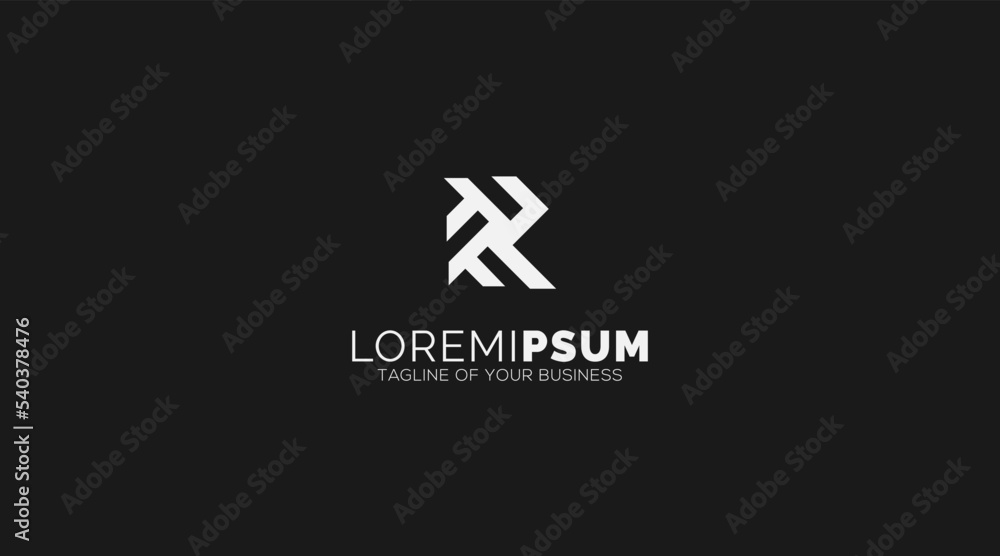 Fototapeta premium initial abstract R logo design icon vector 