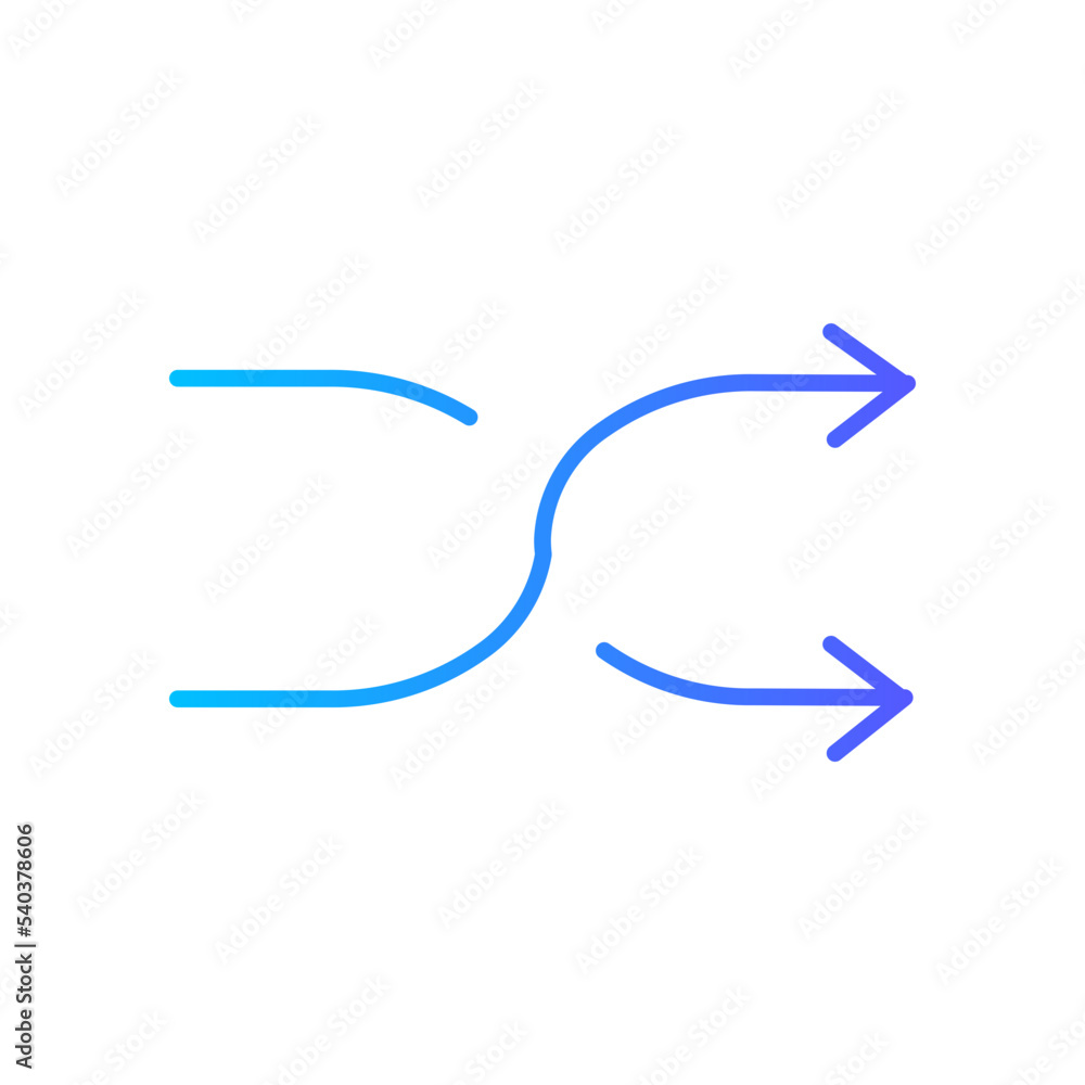 shuffle gradient icon