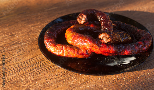 smoking homemade sausage