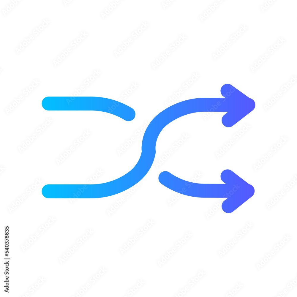 shuffle gradient icon shuffle gradient icon