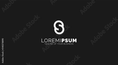 Abstract s letter modern logo design
