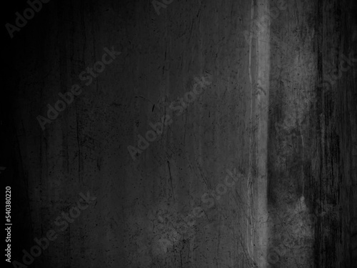 Gray Cement Wall Dark Black Background,Texture Surface Grey Paint Dark Black Material Structure Construction Backdrop,Interior Raw Room Studio Mock up Display,Empty Free Space for Presentation concept