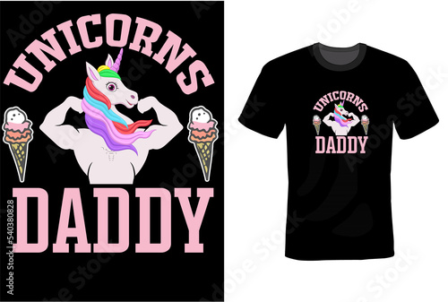 Unicorn T-Shirt Design Template 