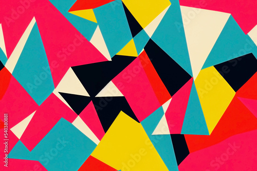 Bold, colors in a seamless repeating pattern