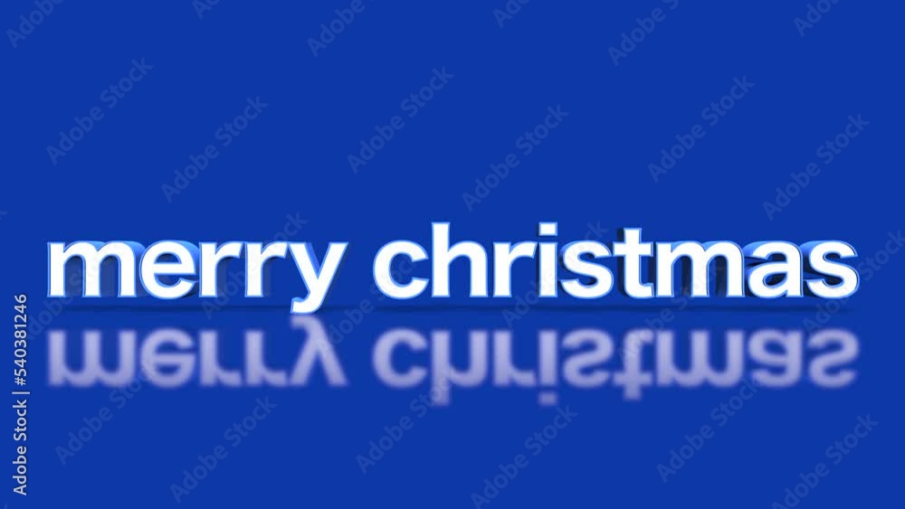 Rolling Merry Christmas text on blue gradient, motion abstract business, modern, promo and holidays style background Rolling Merry Christmas text on blue gradient, motion abstract business, modern, promo and holidays style background