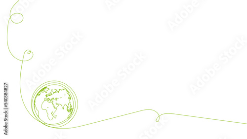 Eco friendly and Sustainability development background banner with hand drawn, Save the world, Environmental and Ecology concept, Vector illustration