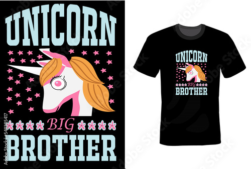 Unicorn T-Shirt Design Template 