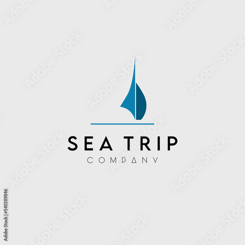 sail logo vector design for use sign identity business