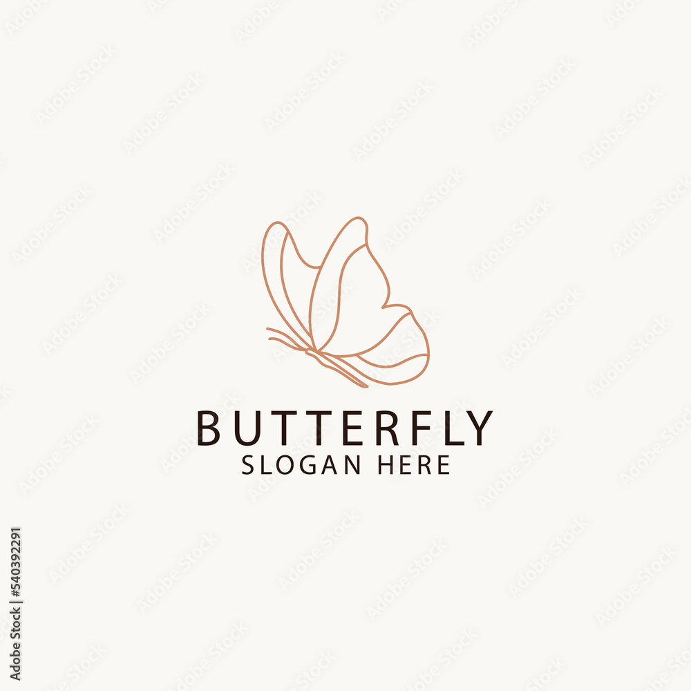 Butterfly logo icon design template flat vector Butterfly logo icon design template flat vector