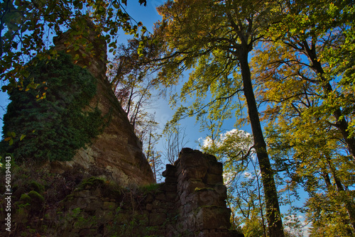 Chateau Ochsenstein in den Vogesen photo