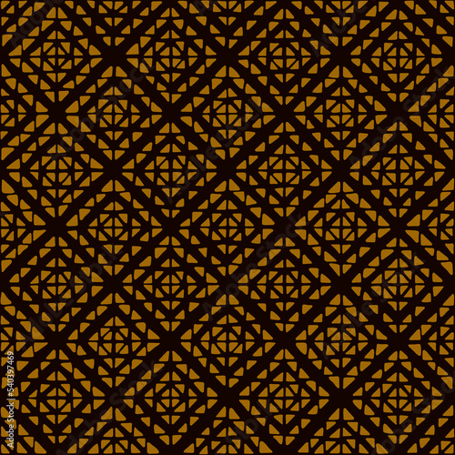 hand drawn squares from triangles. folk decorative art. brown geometric repetitive background. vector seamless pattern. fabric swatch. wrapping paper. continuous design template for home decor, linen