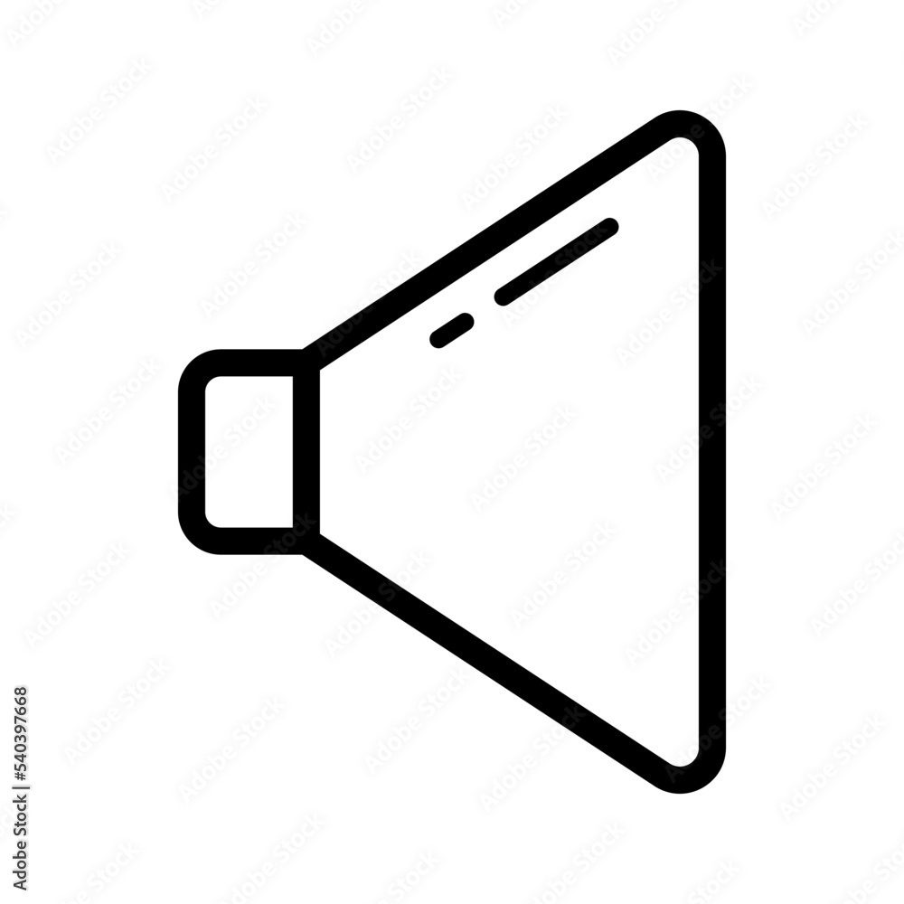 speaker icon in trendy flat design speaker icon in trendy flat design