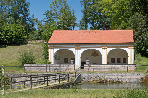 Brunnenhaus in Wessobrunn (Oberbayern) photo