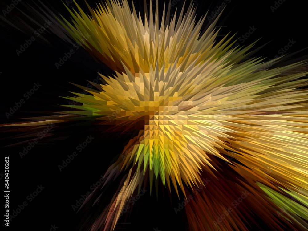 Fototapeta premium Abstract colorful digital 3d glitch effect. Screen techy texture. Dispersion background.