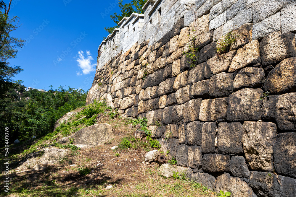 stone wall in the mountains