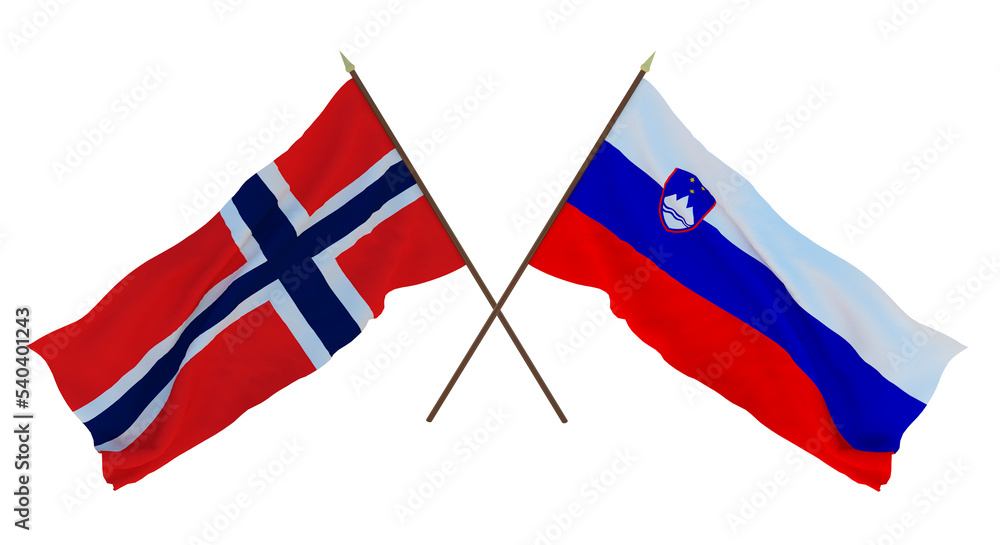 Background, 3D render for designers, illustrators. National Independence Day. Flags Iran and Slovenia Background, 3D render for designers, illustrators. National Independence Day. Flags Iran and Slovenia