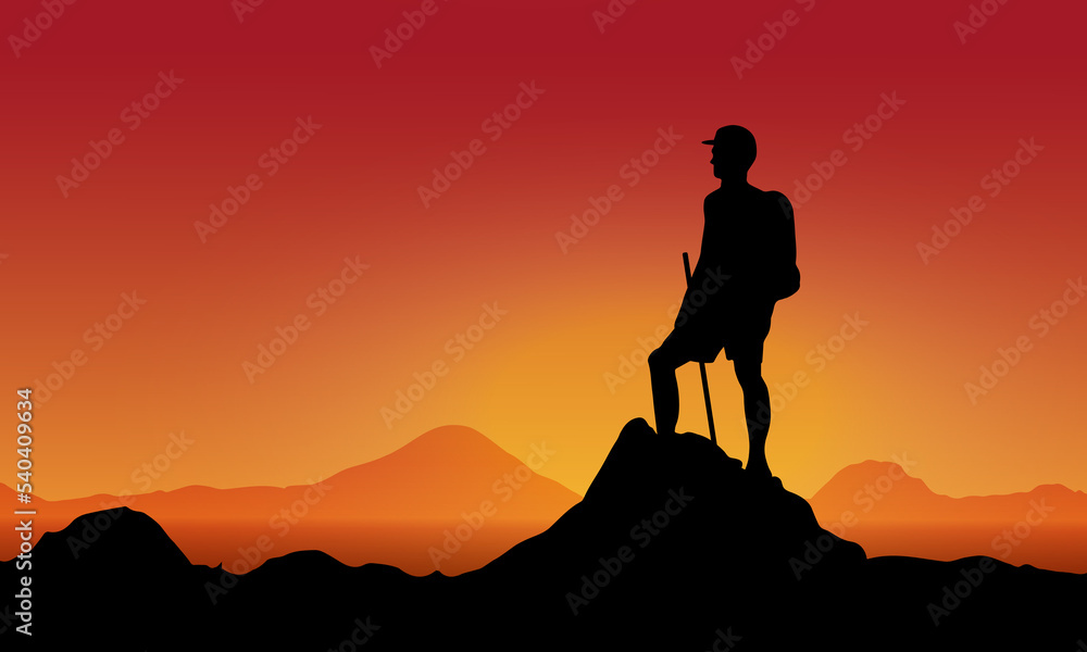 Background Silhouette Sport Hiking Background Silhouette Sport Hiking