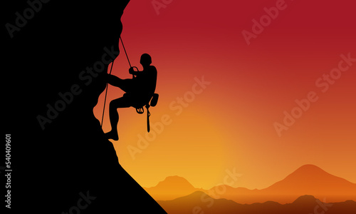 Background Silhouette Sport Climbing