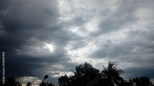 When it's not raining, the clouds move beautifully in the wind