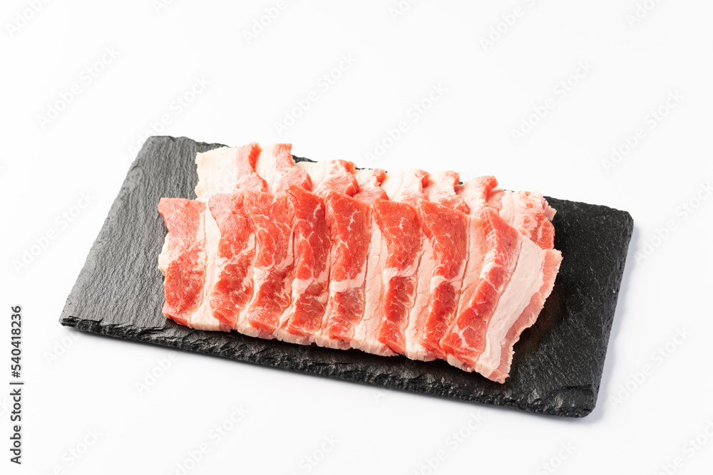 焼肉用の牛カルビ