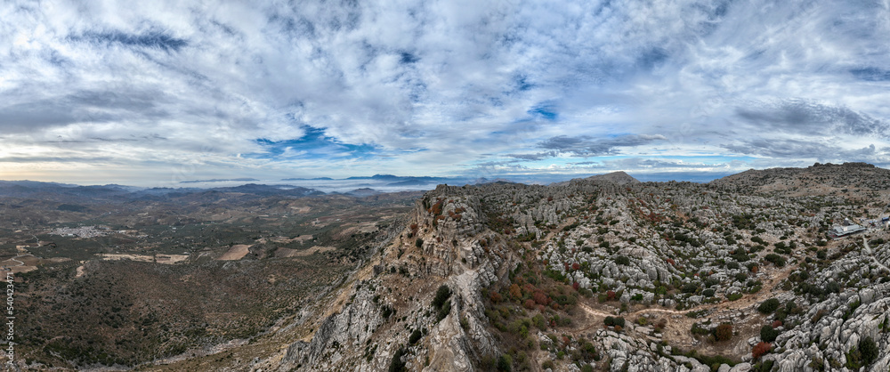 vistas del paraje natural de Antequera en la provincia de Málaga, España vistas del paraje natural de Antequera en la provincia de Málaga, España