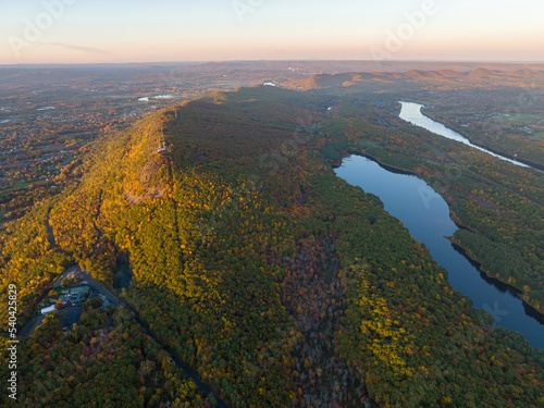 Holyoke MA - Mt Tom From High Altitude