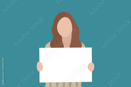 illustration of a flat character design arts board vector template