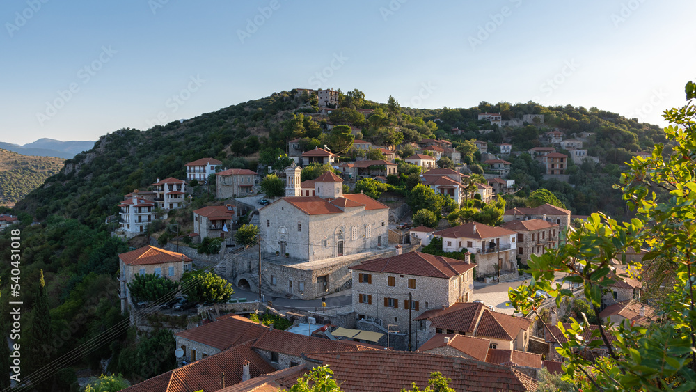 Karytaina village view in Arcadia, Greece