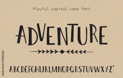 fun capital case sans serif dislplay font