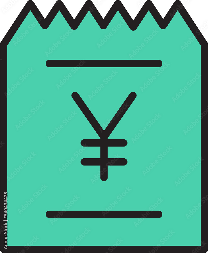 Obraz premium yuan money bill icon