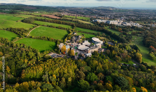 Aerial Photo of Dondonald House Stormont Parliament Buildings home of The Northern Ireland Assembly Dundonald Belfast Co Down Northern Ireland 23-10-22
