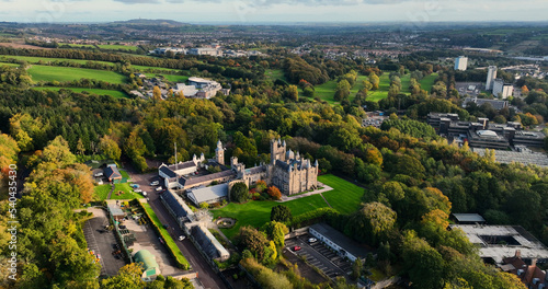 Aerial Photo of Stormont Castle Dundonald Belfast Co Down Northern Ireland 23-10-22 photo