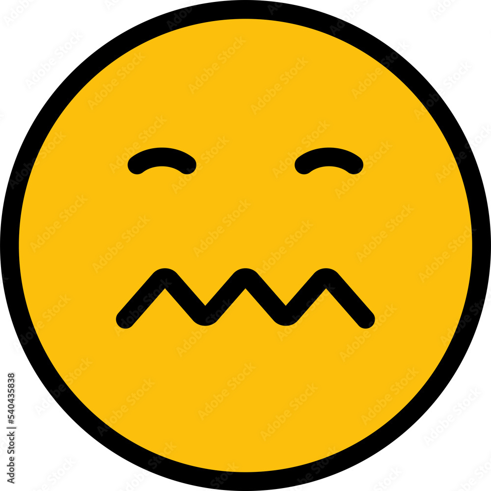 nervous face emoticon illustration nervous face emoticon illustration